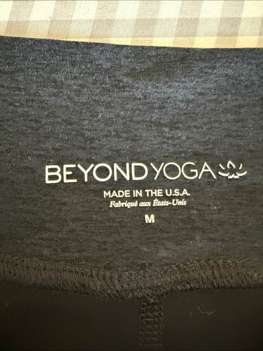Beyond Yoga Black High-Rise Logo Waistband Leggings